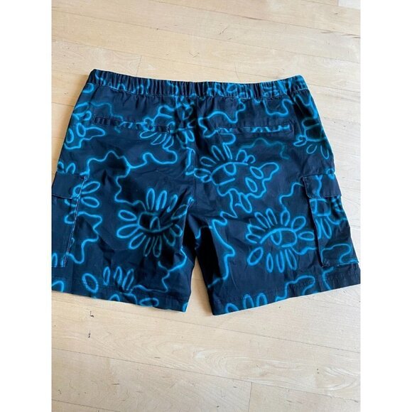 NORDSTROM by Cristina Martinez Drawstring shorts men's sz Xlarge Teal Print - Picture 6 of 6